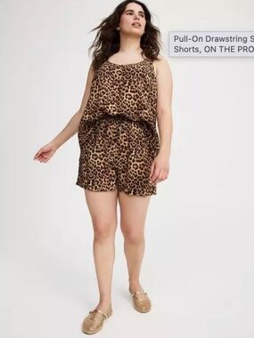 Torrid - Leopard Scoop Neck Tank